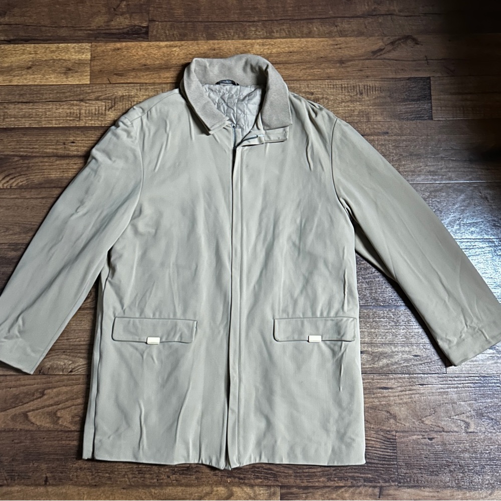 Dimensione ~ Vintage ~ Men’s X-Large ~ Beige ~ Made in Italy ~ Trench Coat - Picture 10 of 16